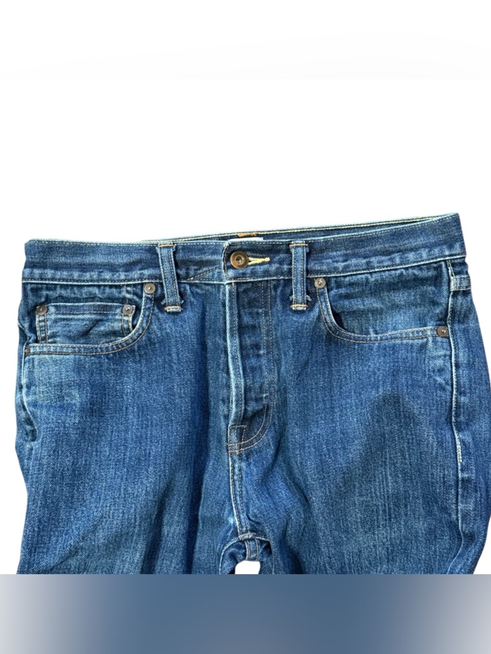 Tellason Men’s Ankara Straight Leg z Medium Wash Blue Size 31 x 29 - Picture 5 of 12